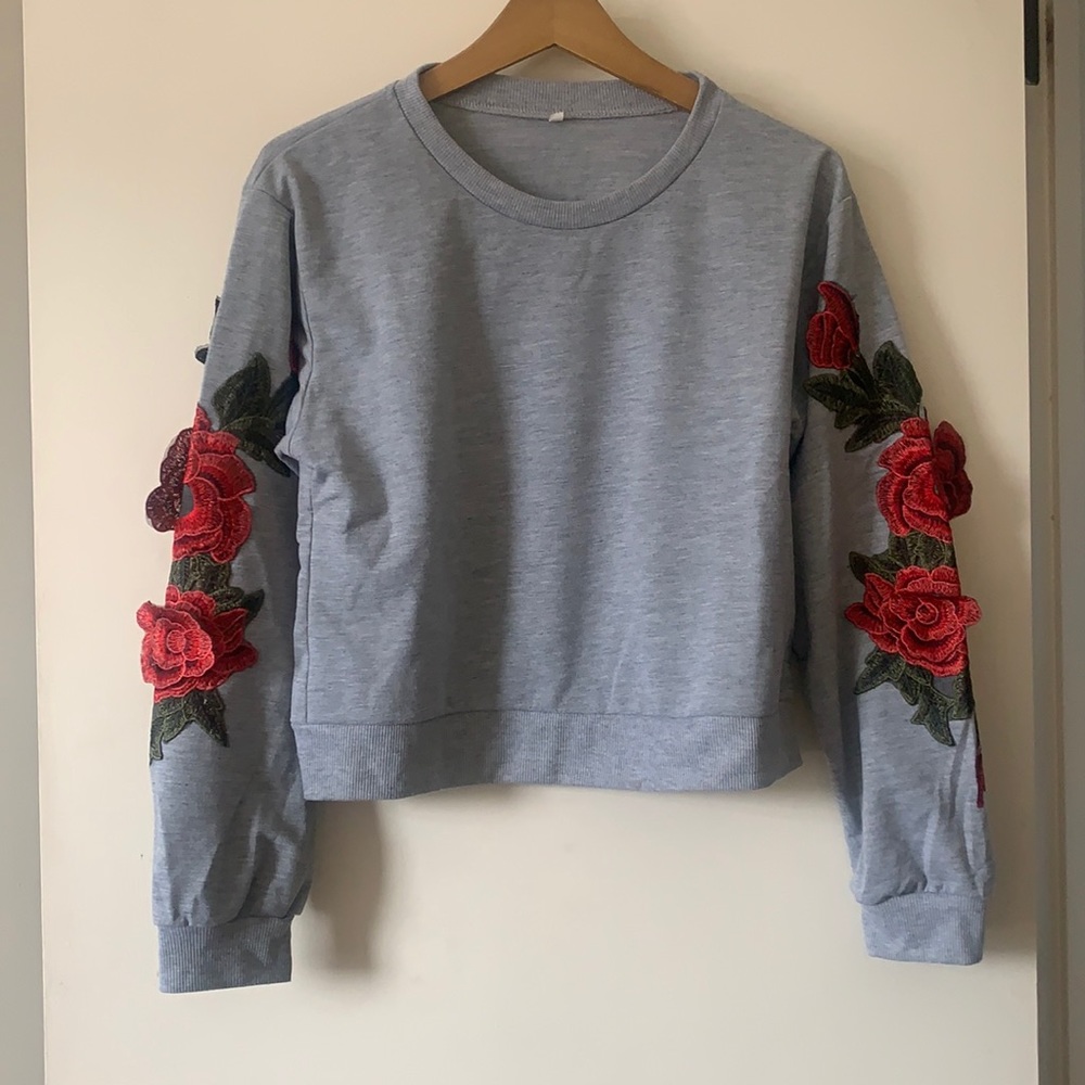 Grey top size L